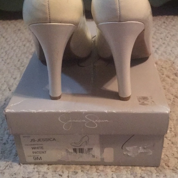 Jessica Simpson Shoes - Jessica Simpson’s white heels